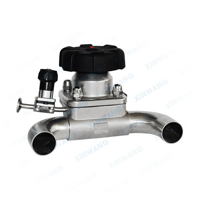 手动U型三通焊接隔膜阀