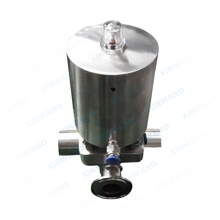 气动三通快装隔膜阀