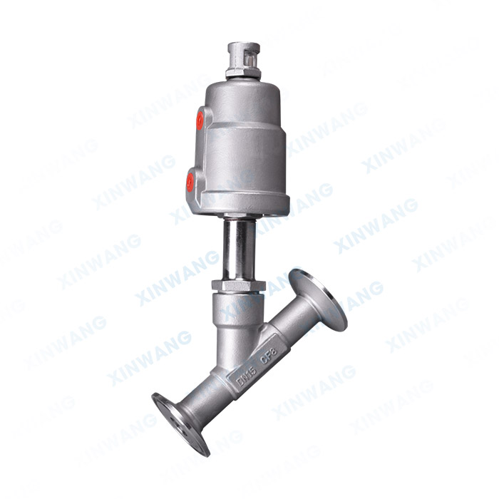 全不锈钢气动快装角座阀