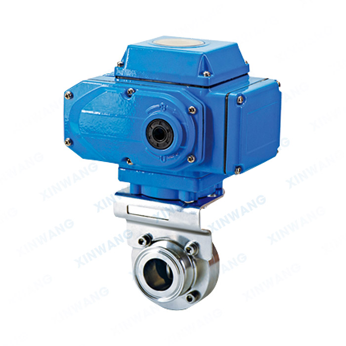 电动卫生级快装蝶阀