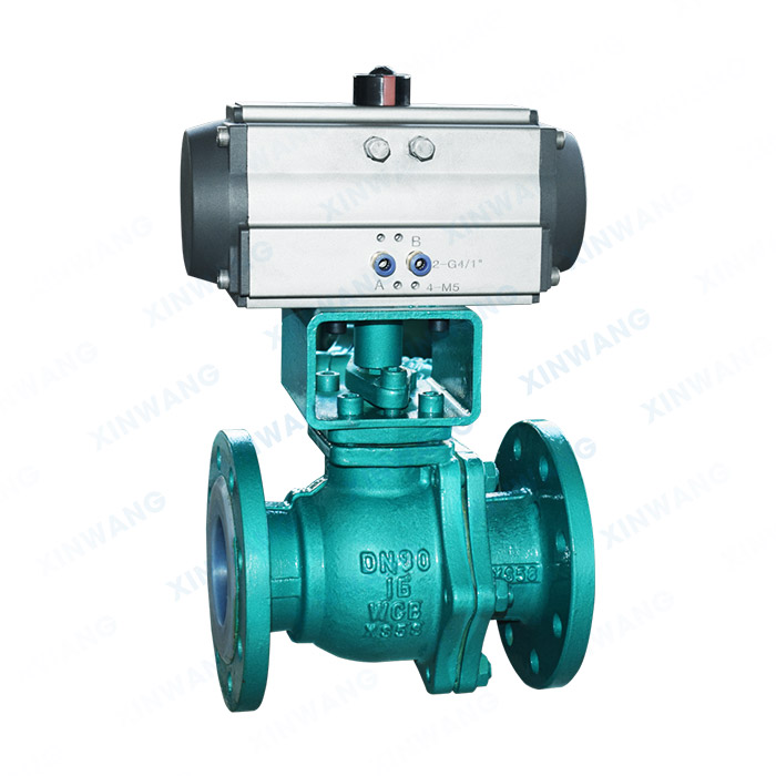 气动衬氟法兰球阀