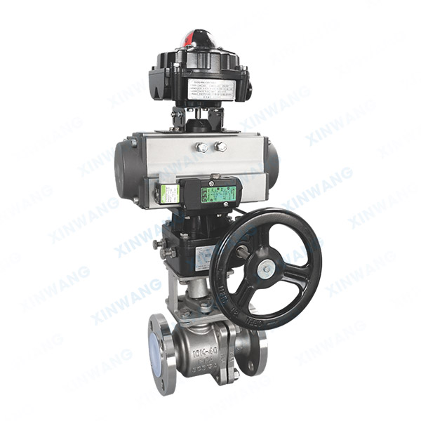 衬氟气动法兰球阀